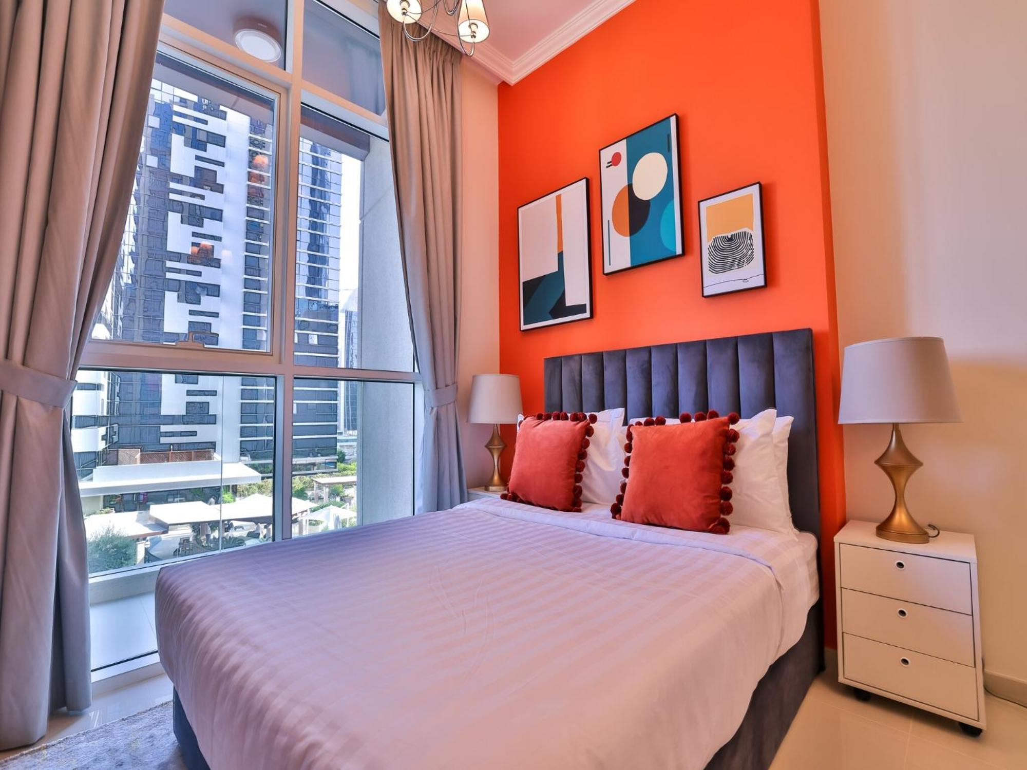 Luxe Apartments Near Dubai Mall Burj Khalifa Pool Gym Parking Exteriér fotografie