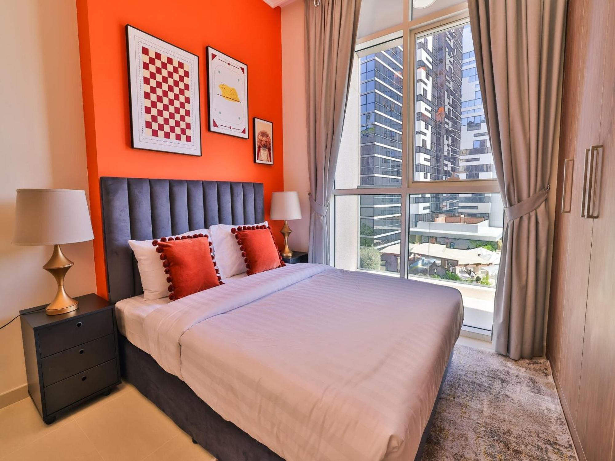 Luxe Apartments Near Dubai Mall Burj Khalifa Pool Gym Parking Exteriér fotografie
