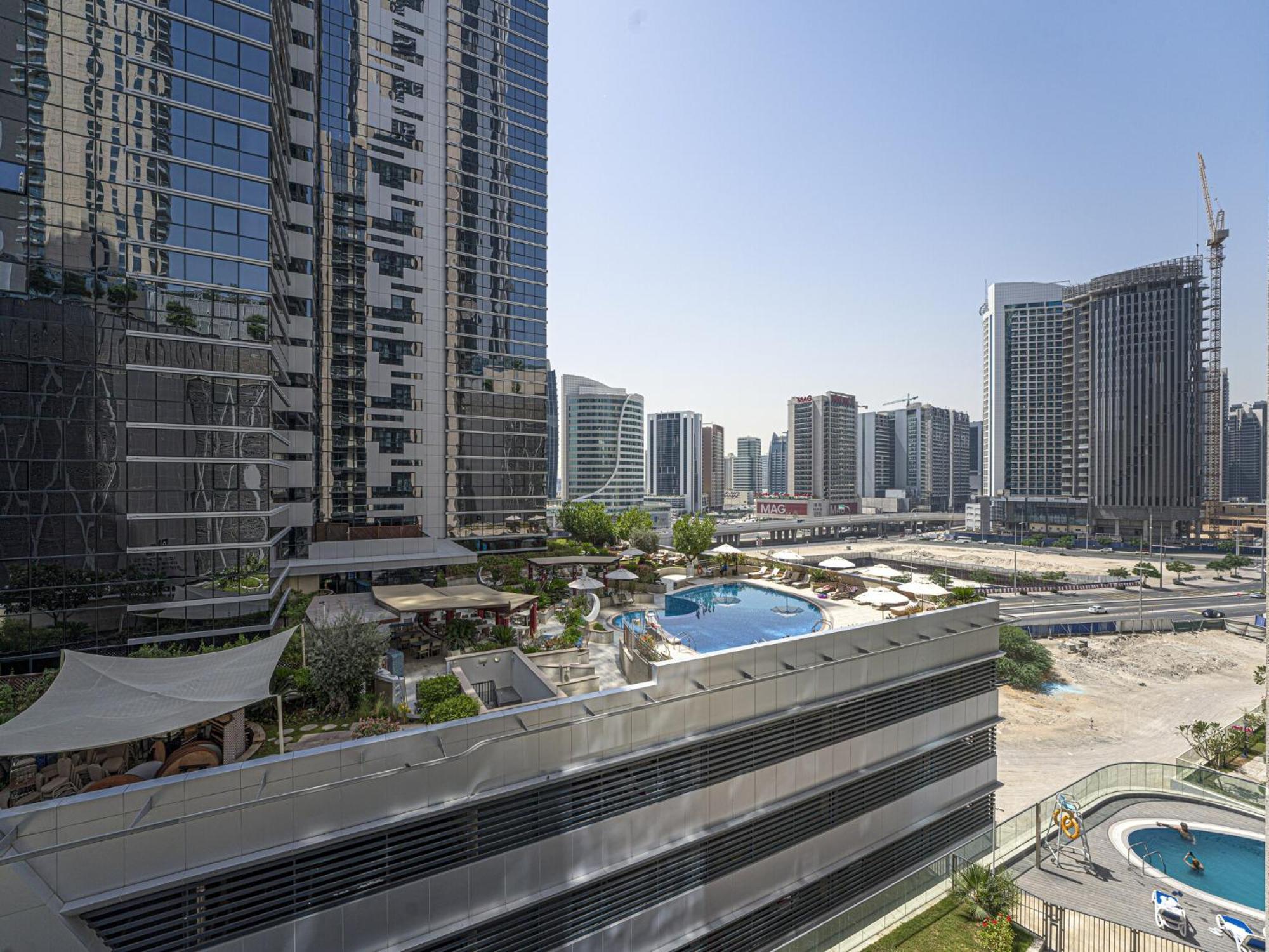 Luxe Apartments Near Dubai Mall Burj Khalifa Pool Gym Parking Exteriér fotografie